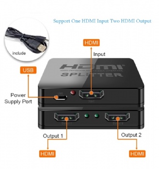 SWSP03,1x2 HDMI Splitter support 4K,3D