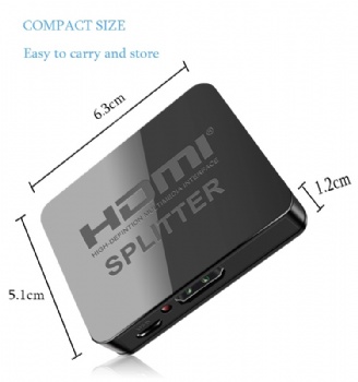 SWSP03,1x2 HDMI Splitter support 4K,3D