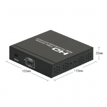 SWCV03,HDMI To AV converter with HDMI looping output