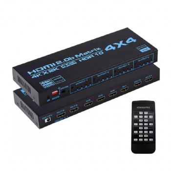 SWMX44A,HDMI 2.0 Matrix 4x4 support 18Gpbs, HDCP 2.2