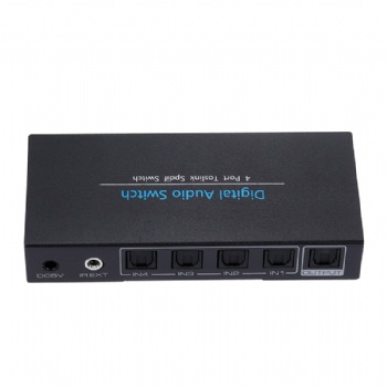 SWAC03，4x1 Digital Audio Switcher with IR Remote controller