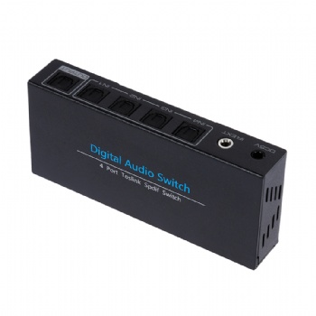 SWAC03，4x1 Digital Audio Switcher with IR Remote controller