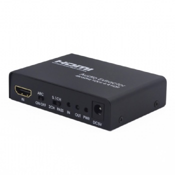 SWAU07，HDMI 2.0 Audio Extractor support 18G,HDCP 2.2 with SPDIF and Analog audio output with ARC