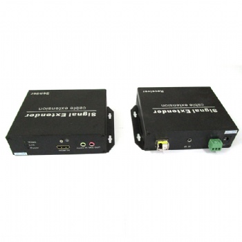SWEX05,2-20KM HDMI Fiber Extender with IR and RS232 pass through, support audio line in and audio extraction