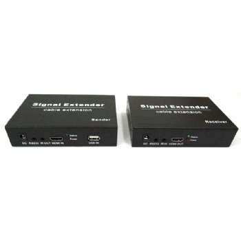 SWEXIP05,200M HDMI KVM Extender over IP, WIth USB,IR Pass through.