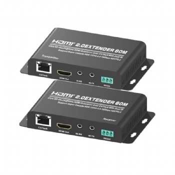 SWEX13,HDMI 2.0 version 60M HDMI extender with Looping HDMI output and BI-directional IR2