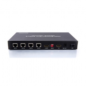 SWSP10B，50M HDMI 1.4 Splitter 1 in 4 out over single UTP cable with looping HDMI Output