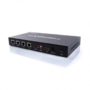 SWSP10B，50M HDMI 1.4 Splitter 1 in 4 out over single UTP cable with looping HDMI Output