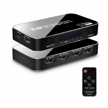 SW06,HDMI 2.0 Switch 4 in 1 out with IR remote control
