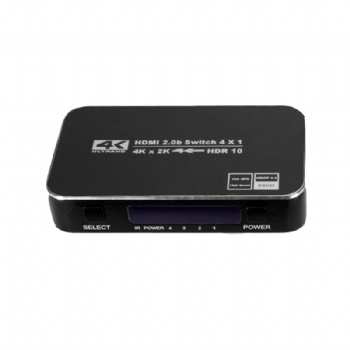 SW06,HDMI 2.0 Switch 4 in 1 out with IR remote control