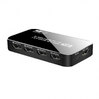 SW06,HDMI 2.0 Switch 4 in 1 out with IR remote control