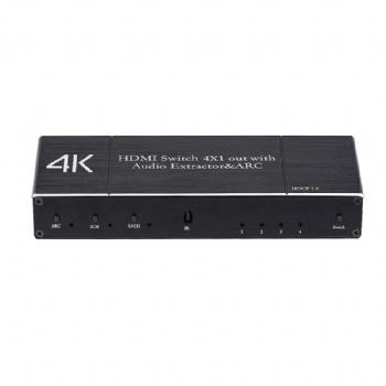 SW06A， HDMI 1.4V Switch 4x1 with Audio extraction and ARC function