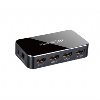 SW06B,HDMI 2.0 version 4x1 HDMI Switch Support Audio extraction and ARC