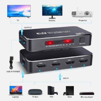 SW07，HDMI 2.0 version 5x1 support 4k,HDCP 2.2,18G