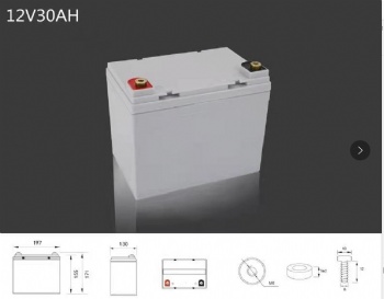 Battery 12V 30Ah Lead acid Battery, GEL/AGM