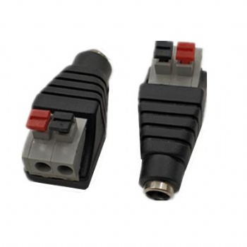 Cable Connector DC  Female to clip Terminal