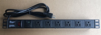 110V 15A 6 port PDU with Lightning protection Function