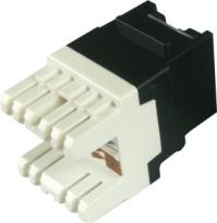 UTP 180 Degree Cat5e Keystone Jack with Dust Cover