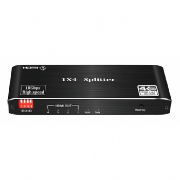 SWSP08，HDMI 2.0 version 1x4 HDMI splitter support 18G ，HDCP 2.2 4K