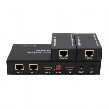 SWSP09，50M 1x2 HDMI splitter over UTP with HDMI loop out