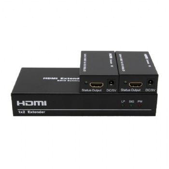 SWSP09，50M 1x2 HDMI splitter over UTP with HDMI loop out